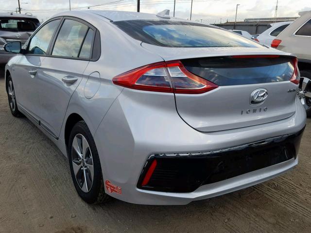 KMHC75LH4JU026758 - 2018 HYUNDAI IONIQ ELEC SILVER photo 3