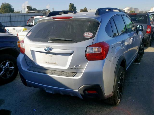 JF2GPACC7DG891795 - 2013 SUBARU XV CROSSTR SILVER photo 4