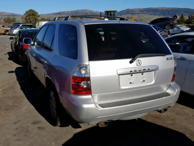 2HNYD18655H547462 - 2005 ACURA MDX TOURIN SILVER photo 3