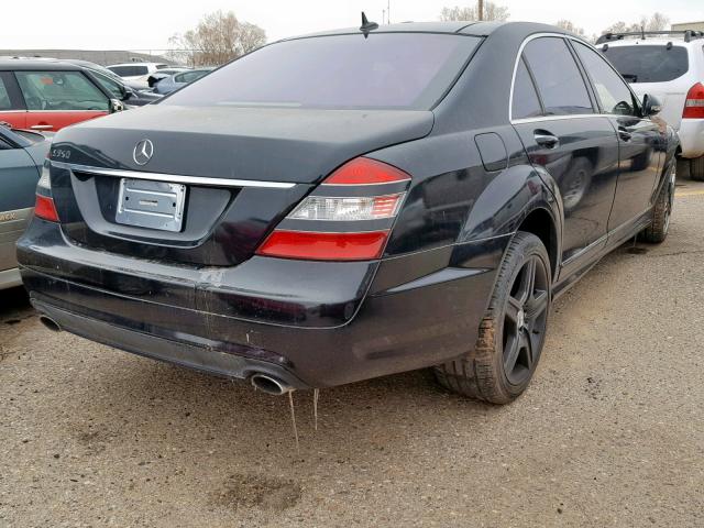 WDDNG71X58A154835 - 2008 MERCEDES-BENZ S 550 BLACK photo 4