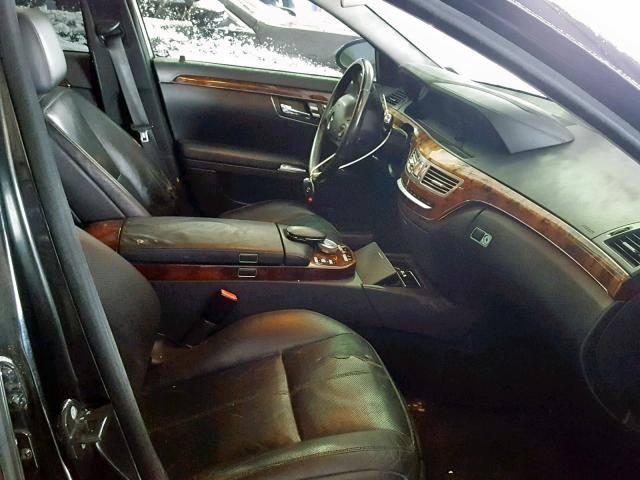 WDDNG71X58A154835 - 2008 MERCEDES-BENZ S 550 BLACK photo 5