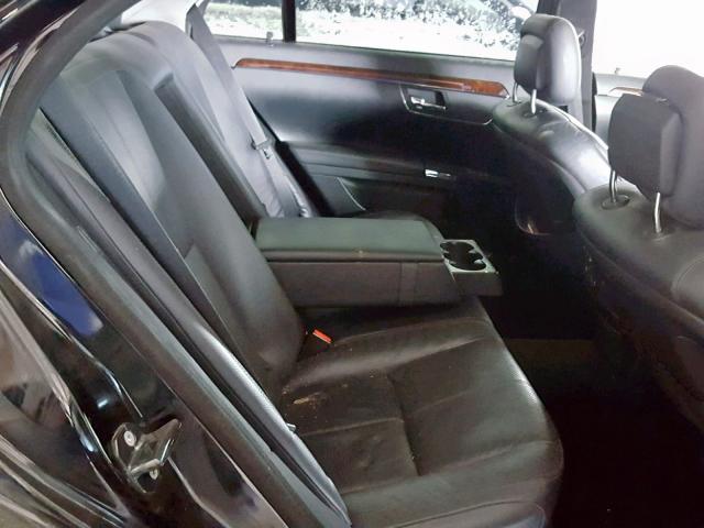 WDDNG71X58A154835 - 2008 MERCEDES-BENZ S 550 BLACK photo 6