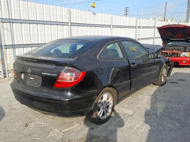 WDBRN47J72A321396 - 2002 MERCEDES-BENZ C 230K SPO BLACK photo 4