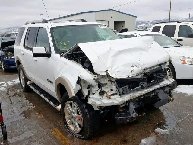 1FMEU74E76UA80855 - 2006 FORD EXPLORER E WHITE photo 1