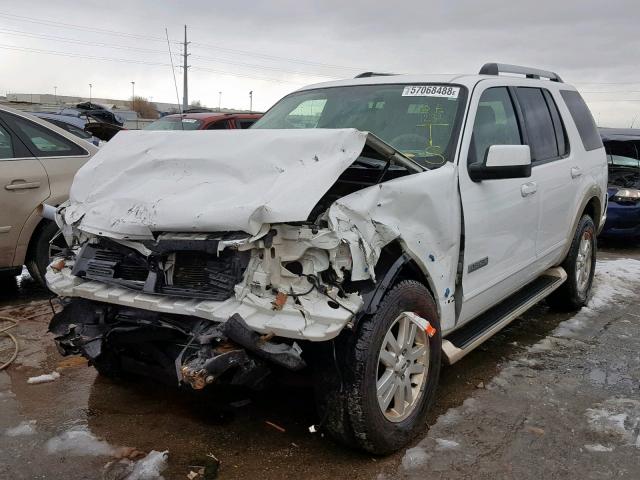 1FMEU74E76UA80855 - 2006 FORD EXPLORER E WHITE photo 2