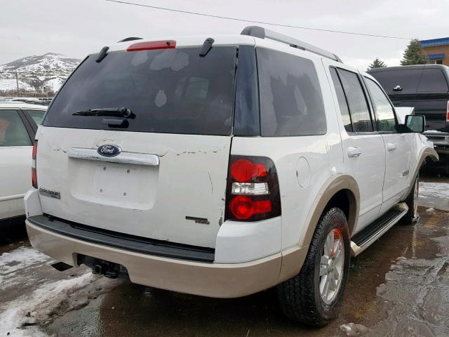 1FMEU74E76UA80855 - 2006 FORD EXPLORER E WHITE photo 4