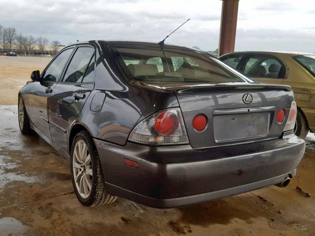 JTHBD192330073230 - 2003 LEXUS IS 300 CHARCOAL photo 3