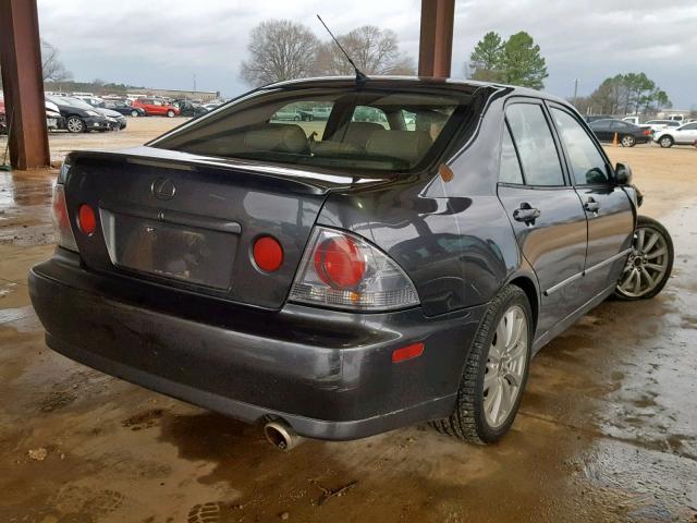 JTHBD192330073230 - 2003 LEXUS IS 300 CHARCOAL photo 4