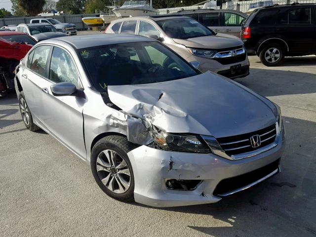 1HGCR2F37EA016554 - 2014 HONDA ACCORD LX SILVER photo 1