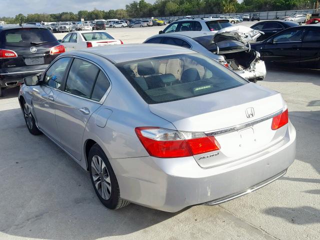 1HGCR2F37EA016554 - 2014 HONDA ACCORD LX SILVER photo 3