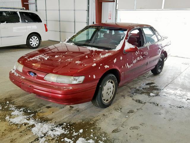 1FALP52UXRG252709 - 1994 FORD TAURUS GL RED photo 2