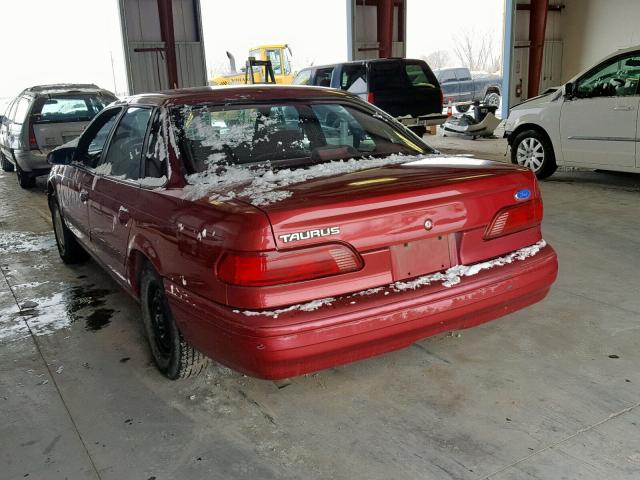 1FALP52UXRG252709 - 1994 FORD TAURUS GL RED photo 3