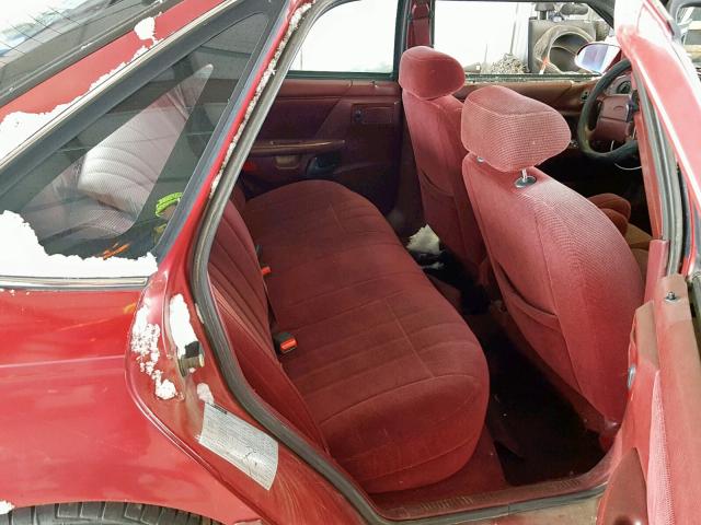 1FALP52UXRG252709 - 1994 FORD TAURUS GL RED photo 6