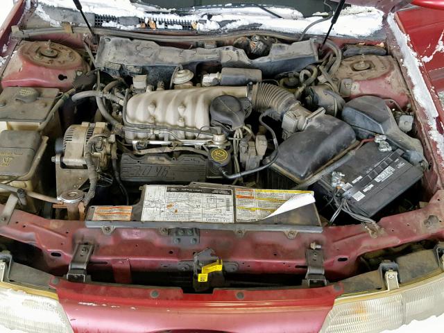 1FALP52UXRG252709 - 1994 FORD TAURUS GL RED photo 7