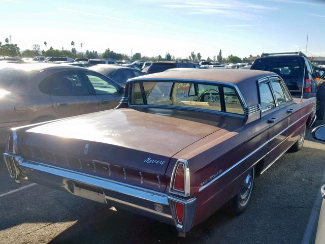 0000005Z52H589098 - 1965 MERCURY MONTCLAIR BURGUNDY photo 4