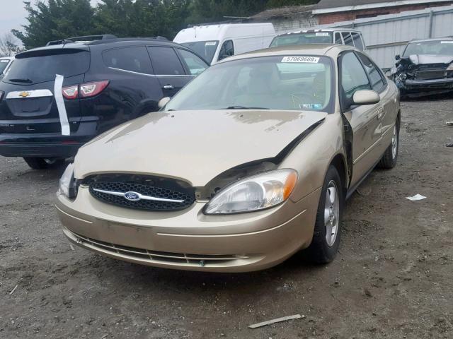 1FAFP55S6YG202962 - 2000 FORD TAURUS SES TAN photo 2