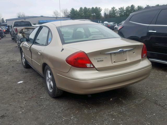 1FAFP55S6YG202962 - 2000 FORD TAURUS SES TAN photo 3