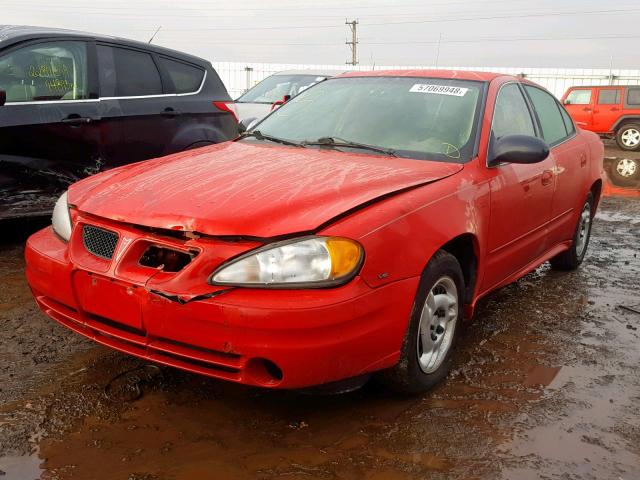 1G2NE52E35M198994 - 2005 PONTIAC GRAND AM S RED photo 2