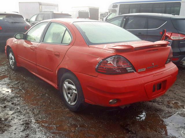 1G2NE52E35M198994 - 2005 PONTIAC GRAND AM S RED photo 3