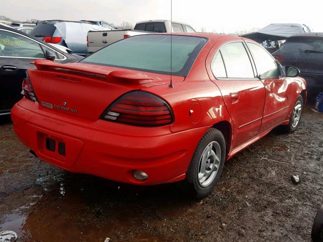 1G2NE52E35M198994 - 2005 PONTIAC GRAND AM S RED photo 4