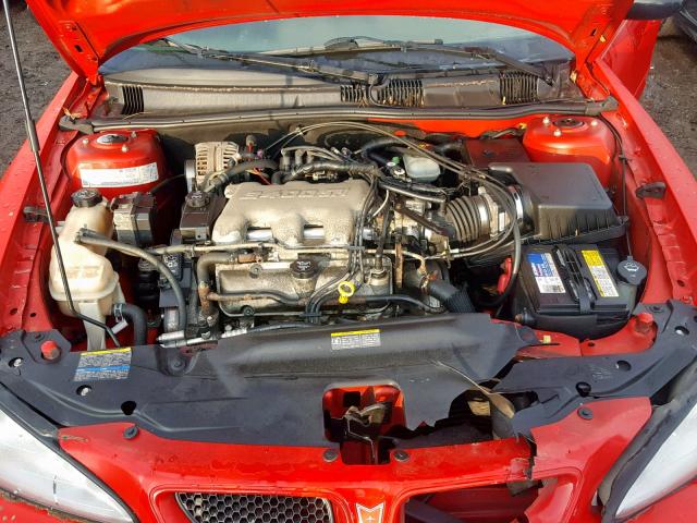 1G2NE52E35M198994 - 2005 PONTIAC GRAND AM S RED photo 7