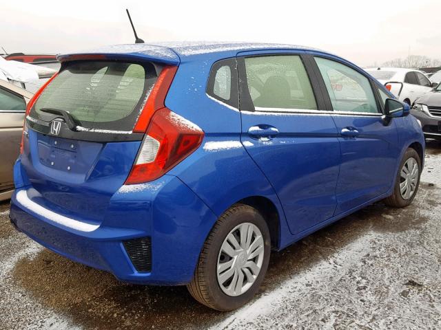 JHMGK5H54GX035873 - 2016 HONDA FIT LX BLUE photo 4