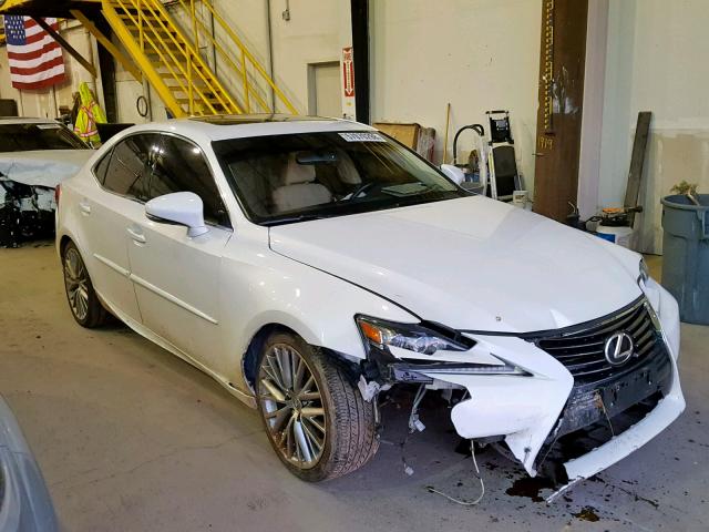 JTHBF1D27E5038682 - 2014 LEXUS IS 250 WHITE photo 1