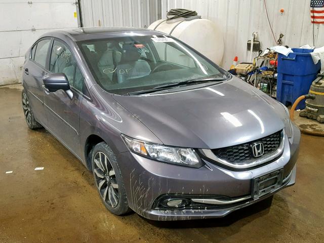 2HGFB2F9XEH507367 - 2014 HONDA CIVIC EXL CHARCOAL photo 1