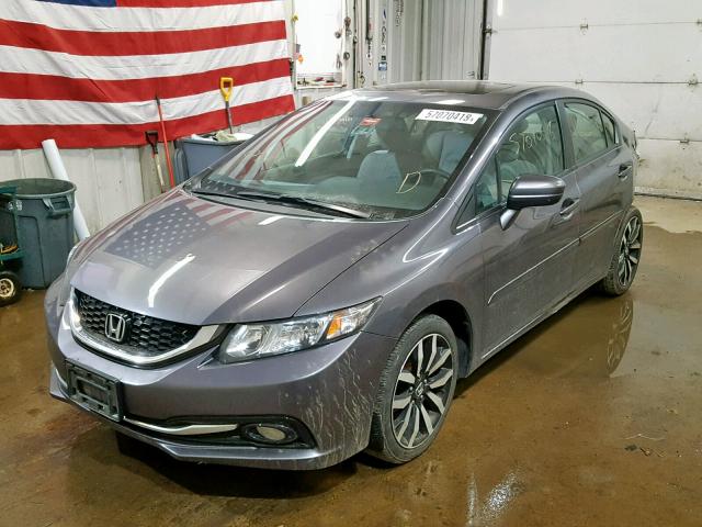 2HGFB2F9XEH507367 - 2014 HONDA CIVIC EXL CHARCOAL photo 2