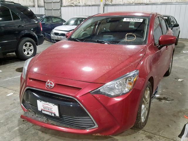 3MYDLBZV4GY113888 - 2016 TOYOTA SCION IA MAROON photo 2