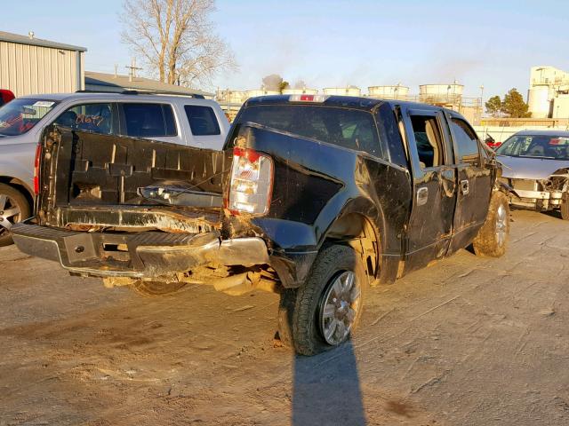 1FTRW12W87KC26654 - 2007 FORD F150 SUPER BLACK photo 4