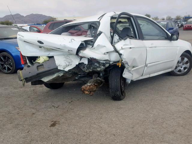 KNAFE222795667733 - 2009 KIA SPECTRA EX WHITE photo 4