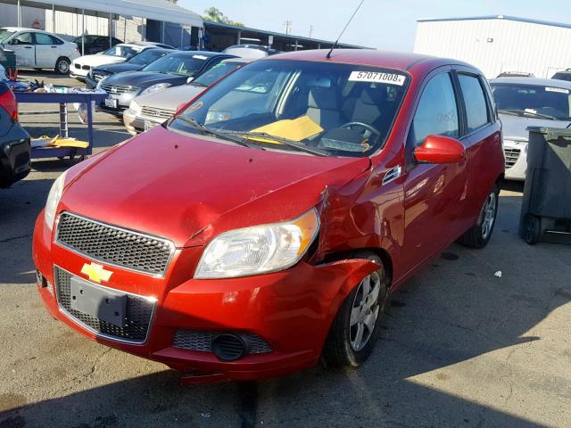 KL1TD6DE5BB160660 - 2011 CHEVROLET AVEO LS BURGUNDY photo 2