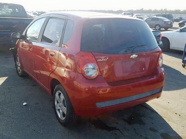 KL1TD6DE5BB160660 - 2011 CHEVROLET AVEO LS BURGUNDY photo 3