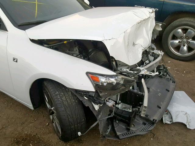 JTHBE1D23E5008789 - 2014 LEXUS IS 350 WHITE photo 9