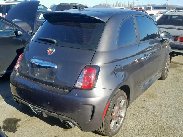 3C3CFFFH2FT508563 - 2015 FIAT 500 ABARTH GRAY photo 4