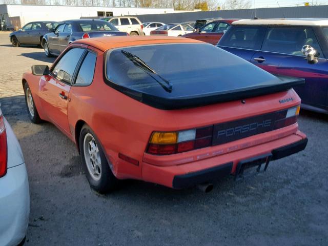 WP0AA0945FN452836 - 1985 PORSCHE 944 RED photo 3