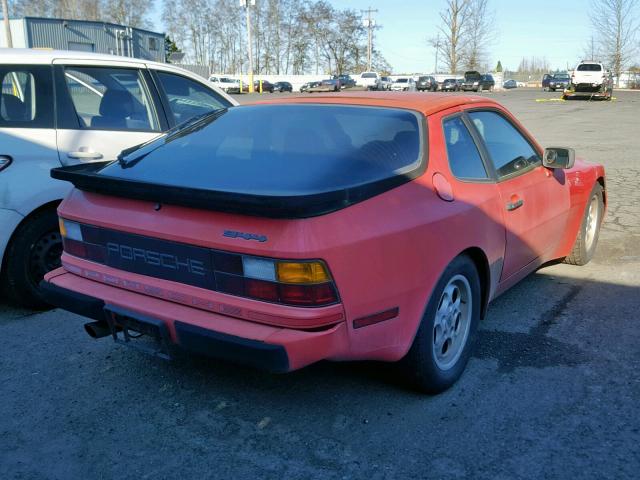 WP0AA0945FN452836 - 1985 PORSCHE 944 RED photo 4