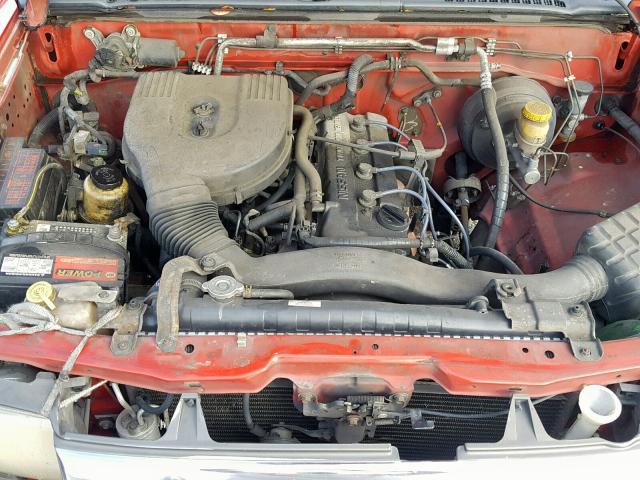 1N6DD21S9YC352552 - 2000 NISSAN FRONTIER X RED photo 7
