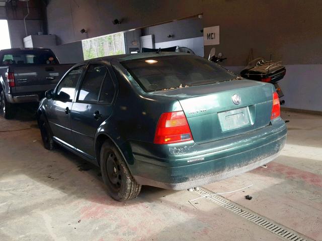 3VWSA29MXXM016881 - 1999 VOLKSWAGEN JETTA GLS GREEN photo 3