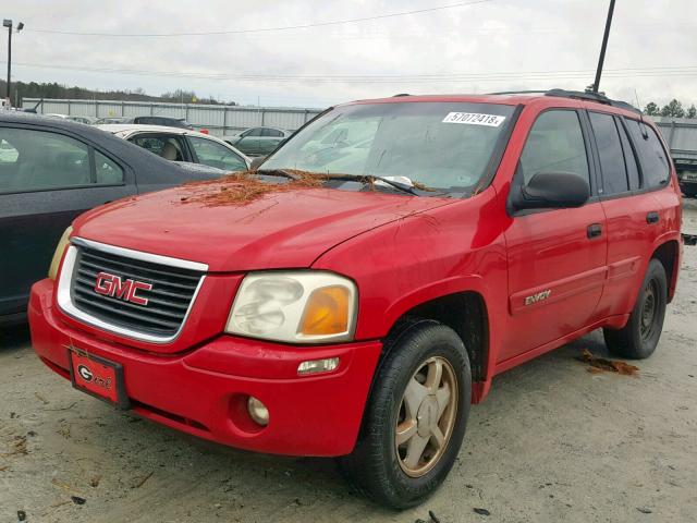 1GKDS13S722519055 - 2002 GMC ENVOY RED photo 2