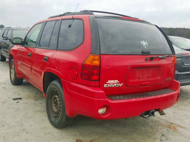 1GKDS13S722519055 - 2002 GMC ENVOY RED photo 3