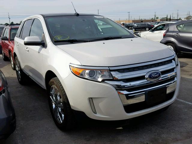 2FMDK3JC6DBB11836 - 2013 FORD EDGE SEL WHITE photo 1