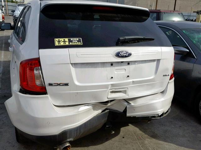 2FMDK3JC6DBB11836 - 2013 FORD EDGE SEL WHITE photo 11