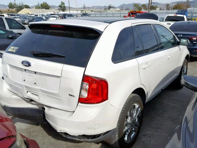 2FMDK3JC6DBB11836 - 2013 FORD EDGE SEL WHITE photo 6