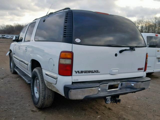 3GKFK16T11G240865 - 2001 GMC YUKON XL K WHITE photo 3