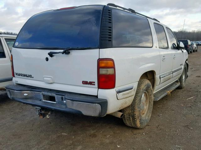 3GKFK16T11G240865 - 2001 GMC YUKON XL K WHITE photo 4