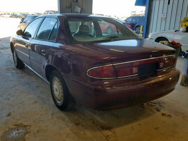 2G4WY55J4Y1195954 - 2000 BUICK CENTURY LI BURGUNDY photo 3