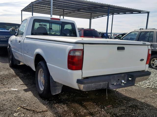 1FTYR10D42PB50169 - 2002 FORD RANGER WHITE photo 3