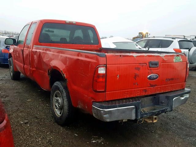 1FTSX20598EB61053 - 2008 FORD F250 SUPER RED photo 3